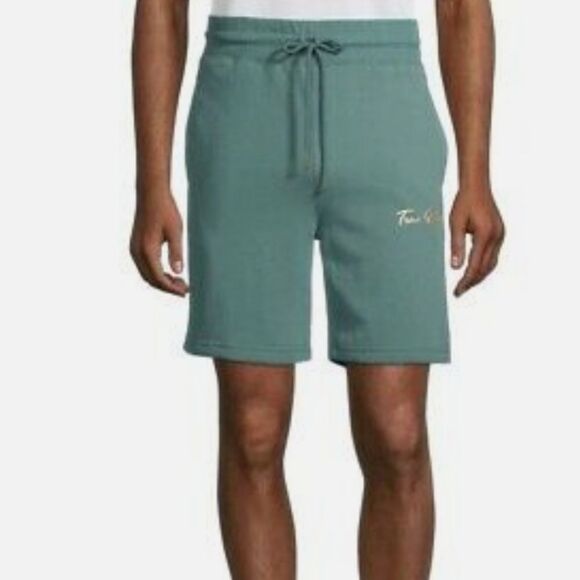 True Religion Fleece Logo Pocketed Shorts - Picture 2 of 4